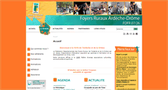 Desktop Screenshot of foyersruraux07-26.org